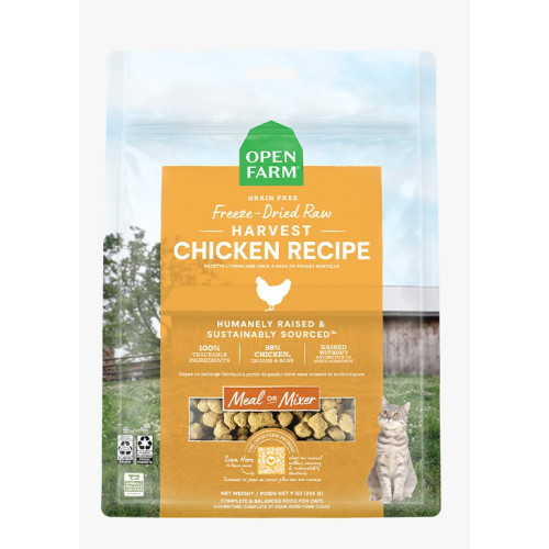 Open Farm CAT Freeze Dried Raw Harvest Chicken 9oz 凍乾脫水生肉貓糧 走地雞 